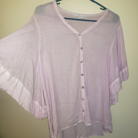 Young, Fabulous & Broke Russo Top Lilac Size Large - Picture 3 of 8